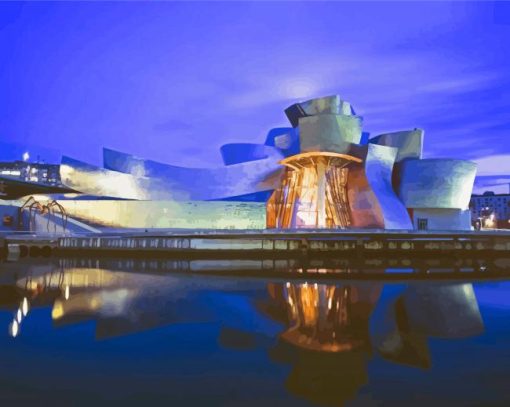 Bilbao Guggenheim Museum paint by number