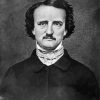 Black And White Edgar Allen Poe paint by number