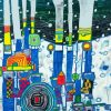 Blue Blues By Hundertwasser paint by number