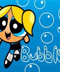 Bubbles Powerpuff Girl paint by number