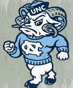 Carolina Tar Heels paint by number