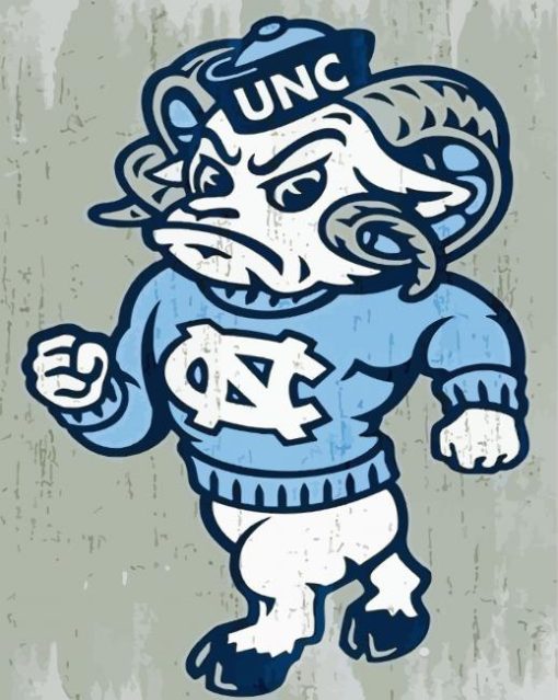 Carolina Tar Heels paint by number