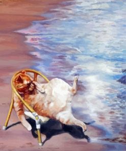 Cat By The Sea paint by number