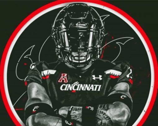 Cincinnati Bearcats Player Logo paint by number