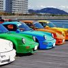 Colorful Porsche Cars paint by number