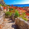 Croatia Omis Town paint by number