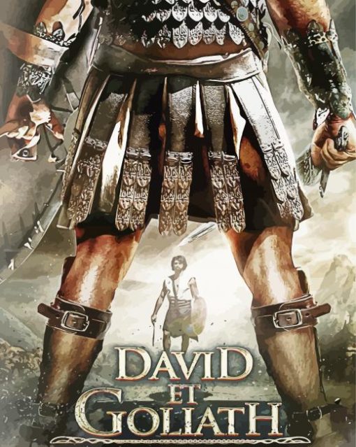 David And Goliath Movie Poster paint by number