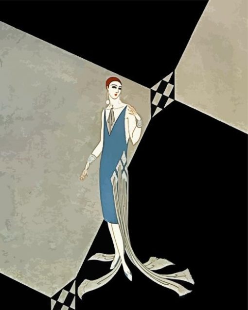 Evening Gown For Manhattan Mary paint by number