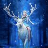 Fantasy Girl On Stag paint by number