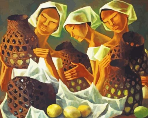 Filipino Women paint by number