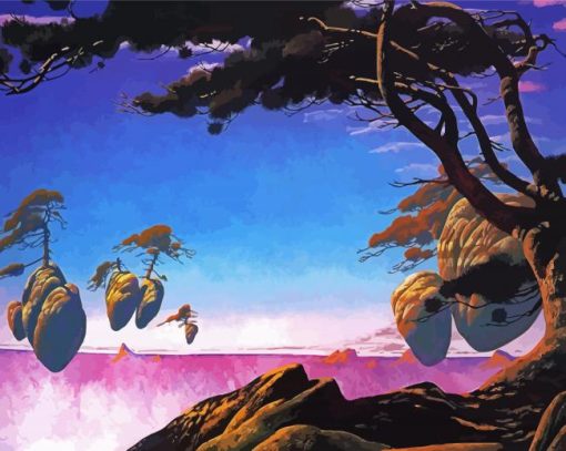 Floating Islands Roger Dean paint by number