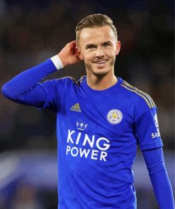 The Footballer James Maddison paint by number