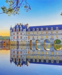 France The Chateau Of Chenonceau paint by number