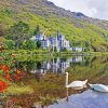 Galway Ireland Kylemore Abbey paint by number