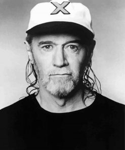 George Carlin With Cap paint by number