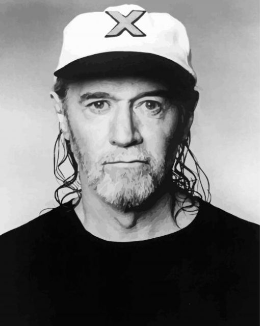 George Carlin With Cap paint by number