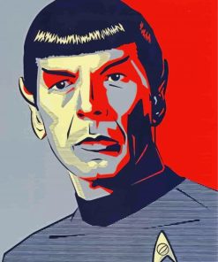 Spock Vulcano Star Trek paint by number