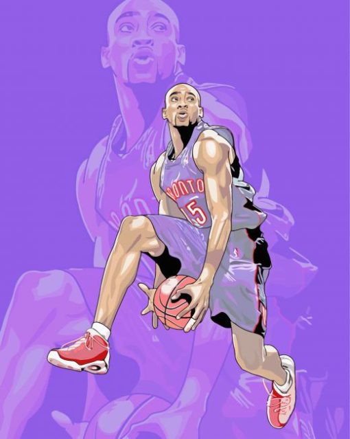 Vince Carter paint by number