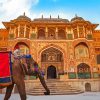 India Rajasthan Amber Palace paint by number