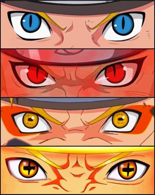 Kakashi Naruto Eyes paint by number