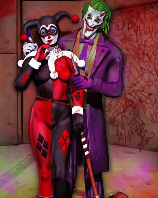 Mad love Joker paint by number