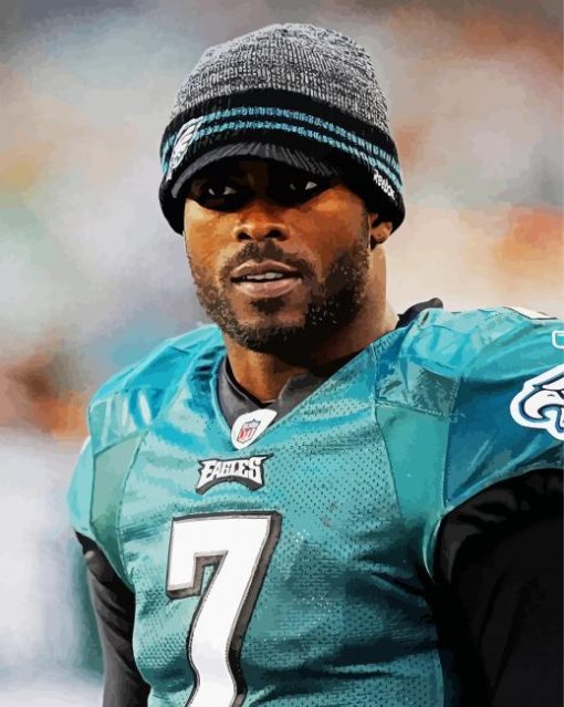 Michael Vick American Footballer paint by number