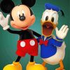 Mickey And Duck paint by number