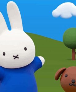 Miffy And The Dog paint by number