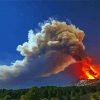 Mount Etna Italy Volcano paint by number