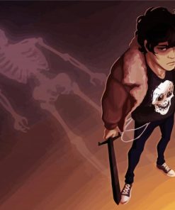 Nico Di Angelo And Skeleton Shadow paint by number