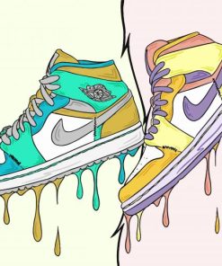 Nike Air Jordan paint by number