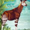 Okapi Animal paint by number