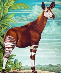 Okapi Animal paint by number