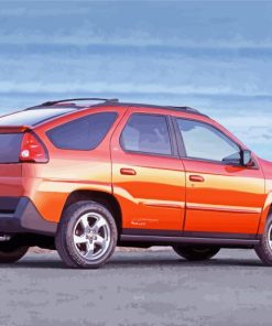 Orange Pontiac Aztek Car paint by number