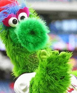 Phillie Phanatic paint by number