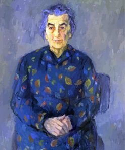 Portrait Golda Meir paint by number