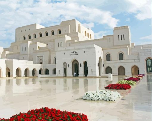 Royal Opera House Oman paint by number