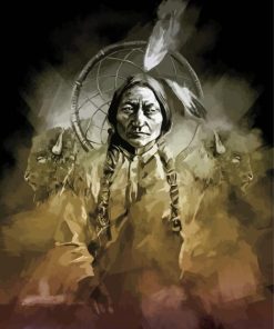 Sitting Bull Native American Chief paint by number