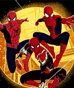 Spidermen paint by number