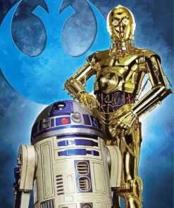 Star Wars Droids paint by number