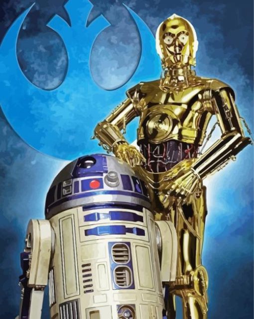 Star Wars Droids paint by number