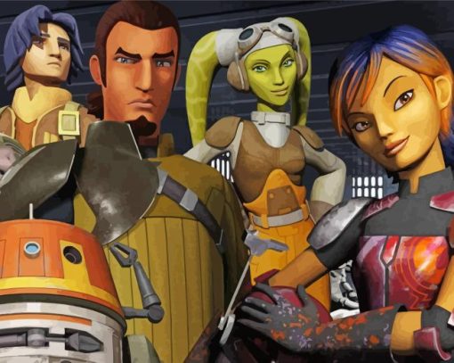 Star Wars Rebels paint by number