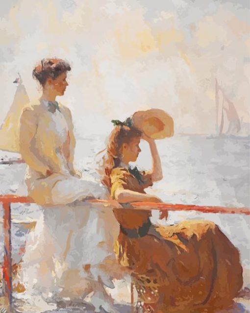 Summer Day Frank Weston Benson paint by number