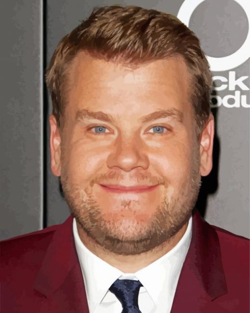 TV Presenter James Corden paint by number