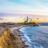 The Hamptons Lighthouse At Sunset paint by number