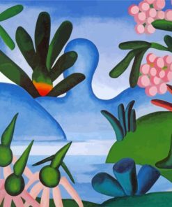 The Lake By Tarsila Do Amaral paint by number