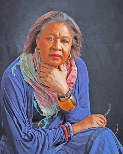 The Writer Jamaica Kincaid paint by number