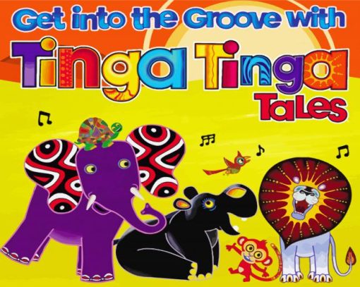 Tinga Tinga Tales Cartoon Poster paint by number