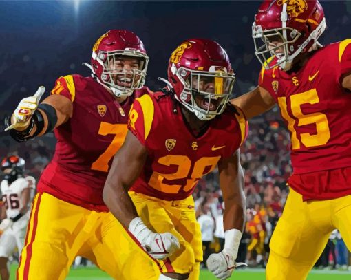 USC Trojans Player paint by number