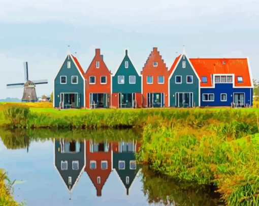 Volendam Netherlands paint by number